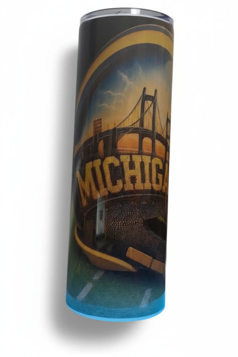 Michigan Big Blue 20 oz Tumbler