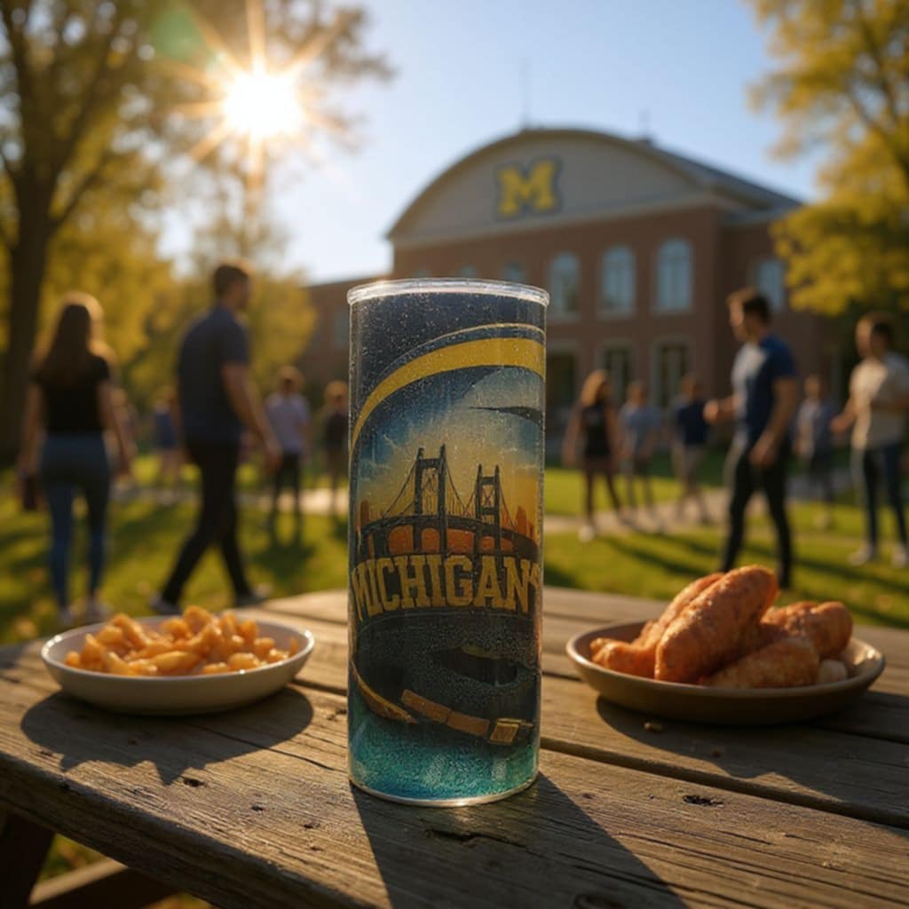 Michigan Big Blue 20 oz Tumbler